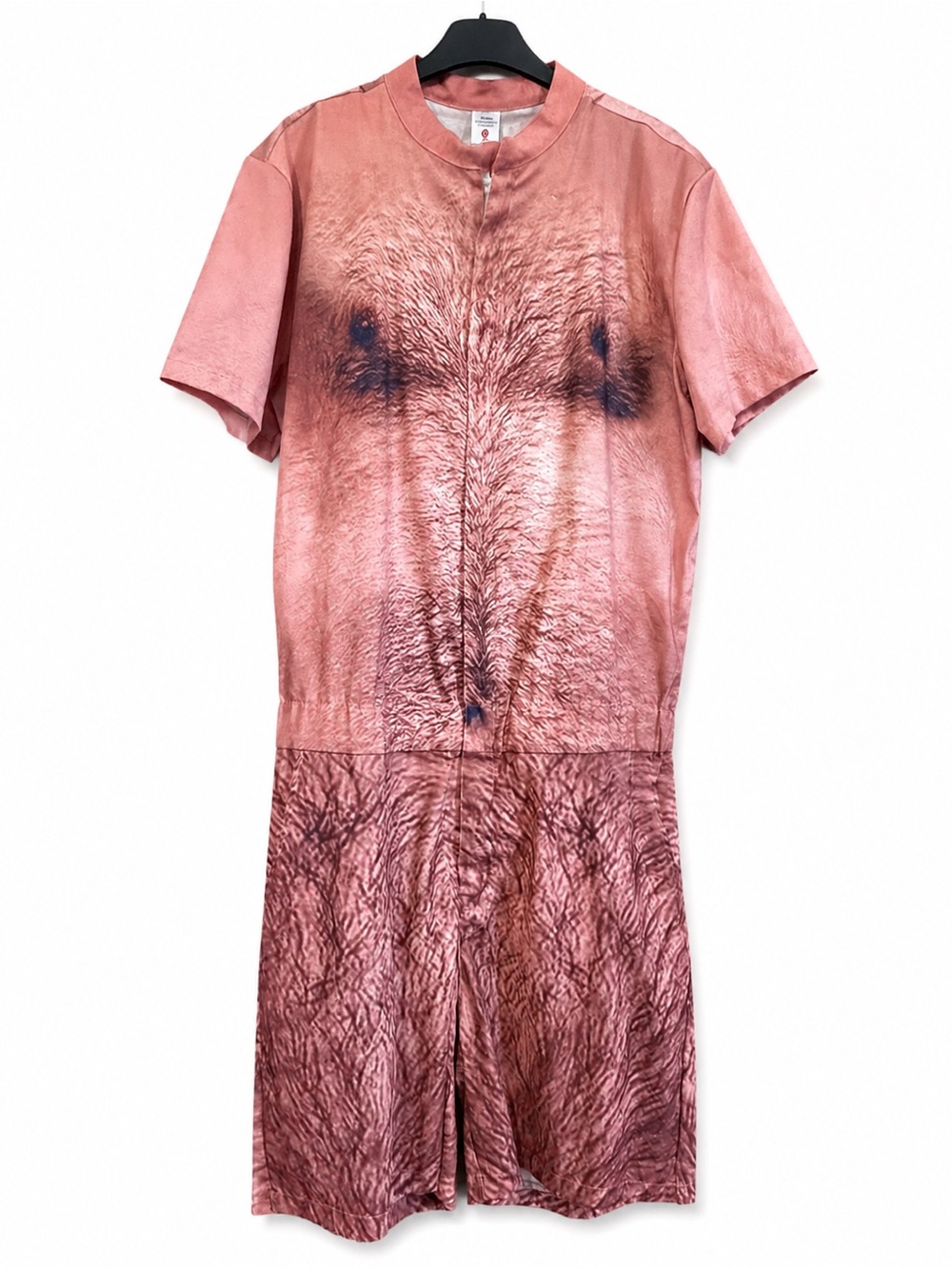 Men's Short funny hairy  romper